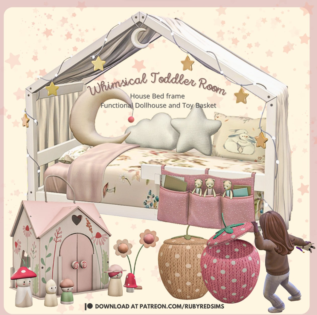 Whimsical Toddler Room Part 2 для Симс 4. Скачать мод