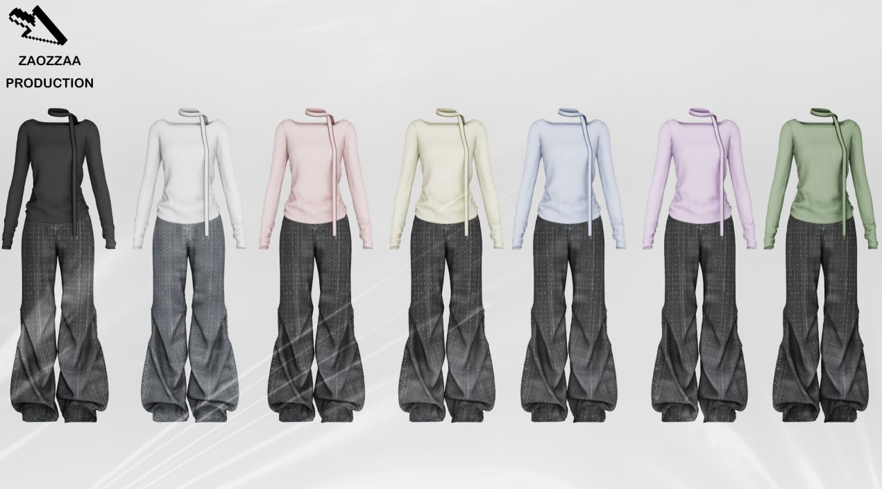 ZAO - 24 Nov Cloth 01 Suit для Симс 4. Скачать мод