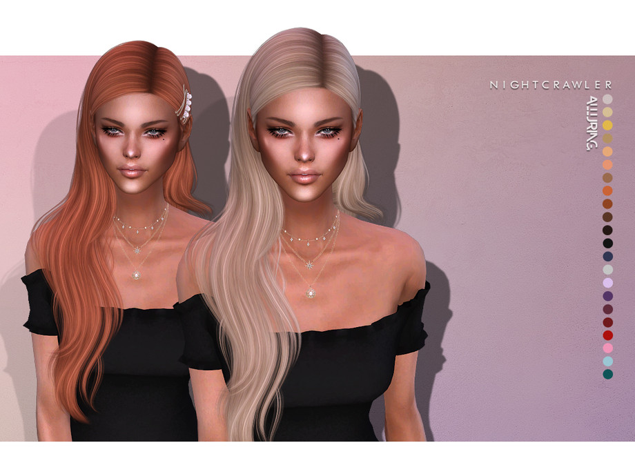 Женская прическа - Alluring Hair для Симс 4. Скачать мод