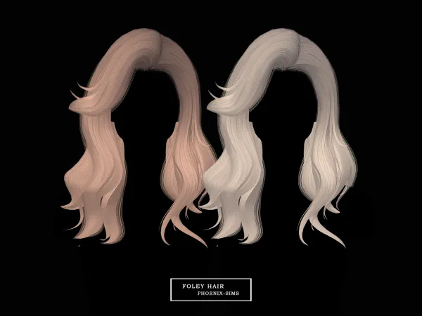 Женская прическа. Foley Hair для Симс 4. Скачать мод