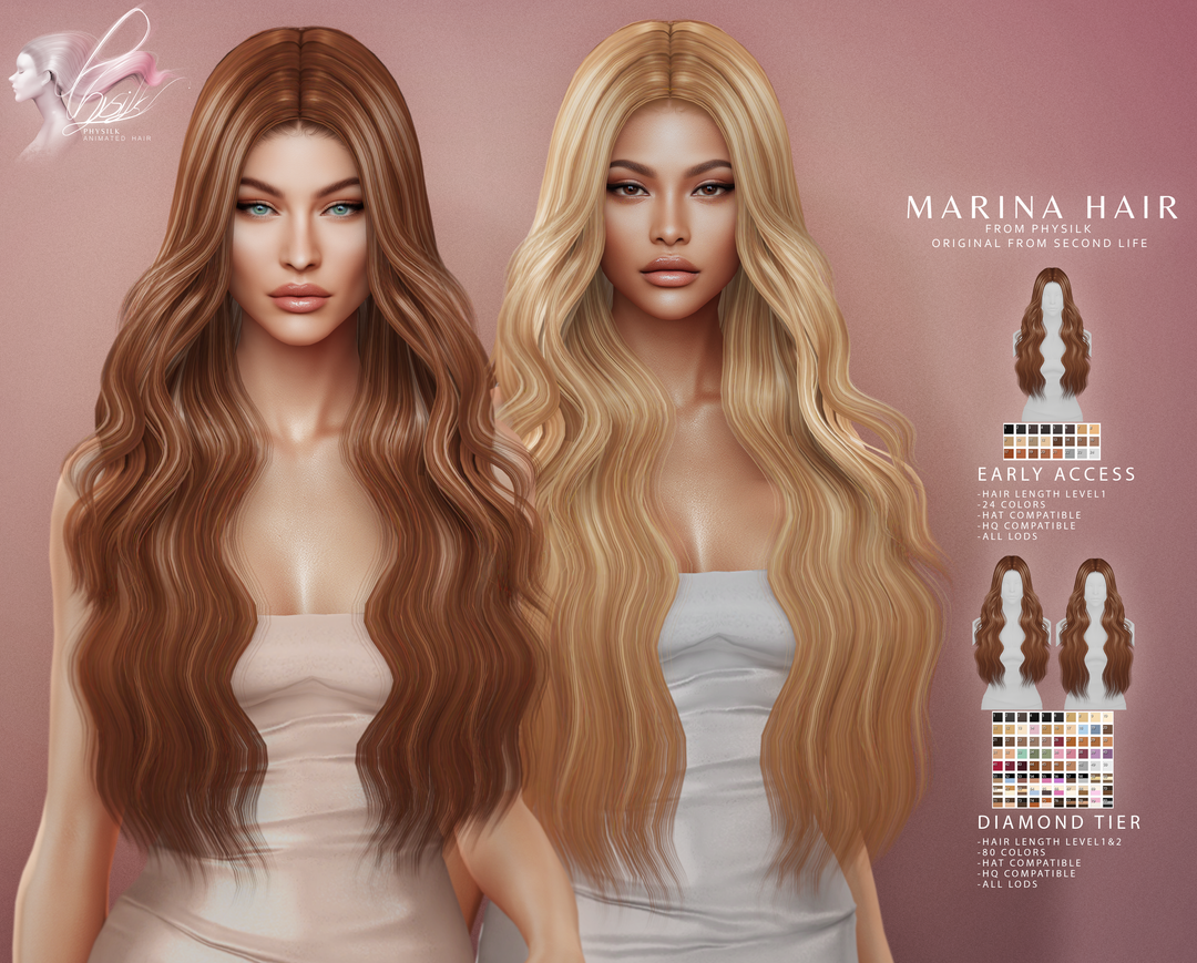 Женская прическа - Marina Hair для Симс 4. Скачать мод