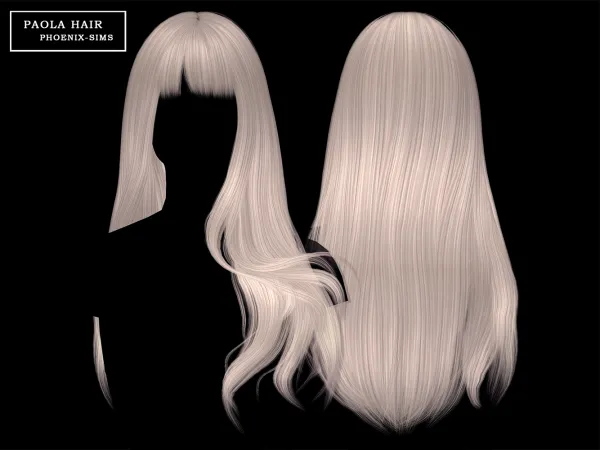 Женская прическа - Paola Hair для Симс 4. Скачать мод