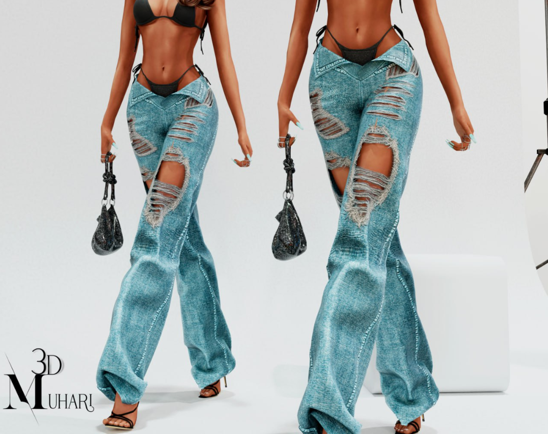 [ 3D Muhari ] Kimmy Calca Jeans для Симс 4. Скачать мод