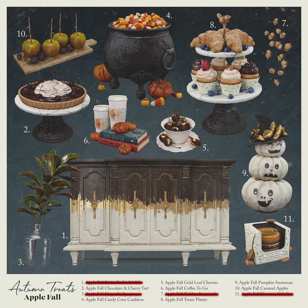 Apple Fall Fall Treats (декор) для Симс 4. Скачать мод