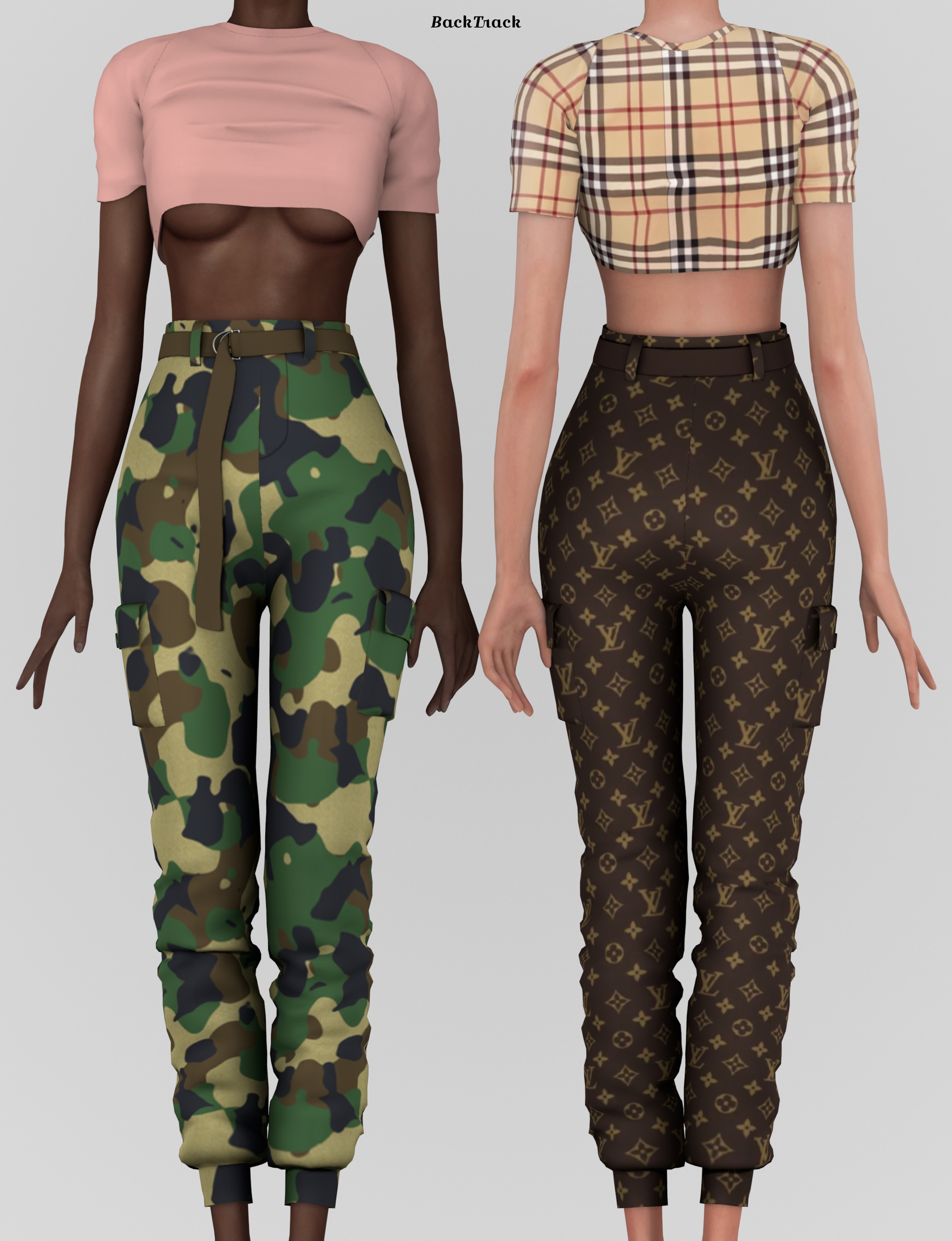Avenue Duo Set by BackTrack для Симс 4. Скачать мод