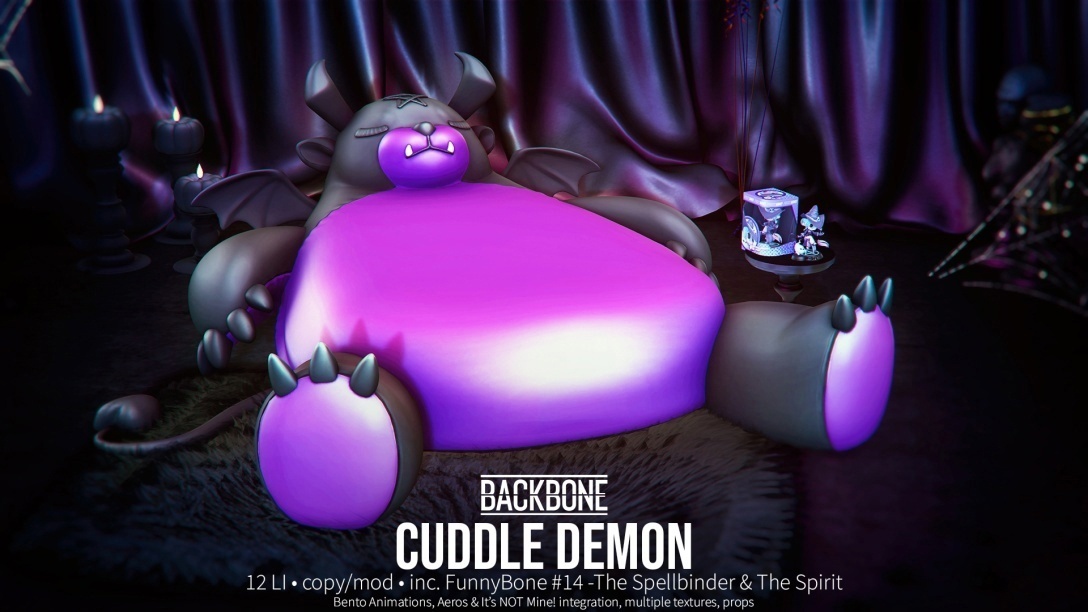 Back Bone Cuddle Demon для Симс 4. Скачать мод