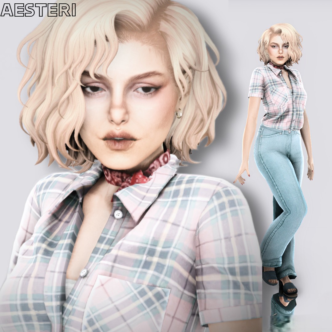Банни Ландре by Aesteri для Симс 4. Скачать мод