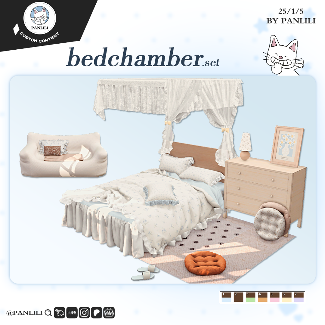 bedchamber.set для Симс 4. Скачать мод