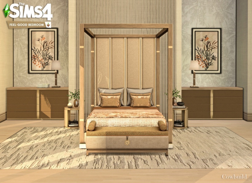 Bedroom by Cowbuild для Симс 4. Скачать мод
