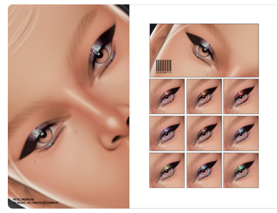 cosimetic - Eyeliner | N146 для Симс 4. Скачать мод