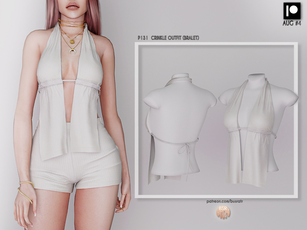 CRINKLE OUTFIT P131  для Симс 4. Скачать мод