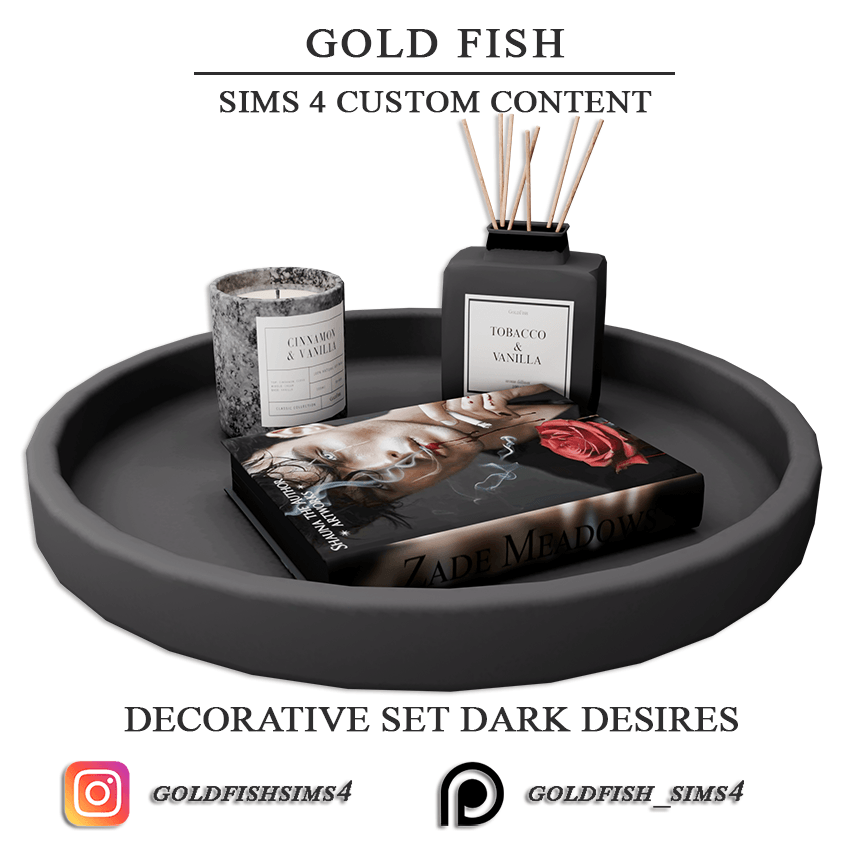 Декор - Decorative set Dark Desires для Симс 4. Скачать мод