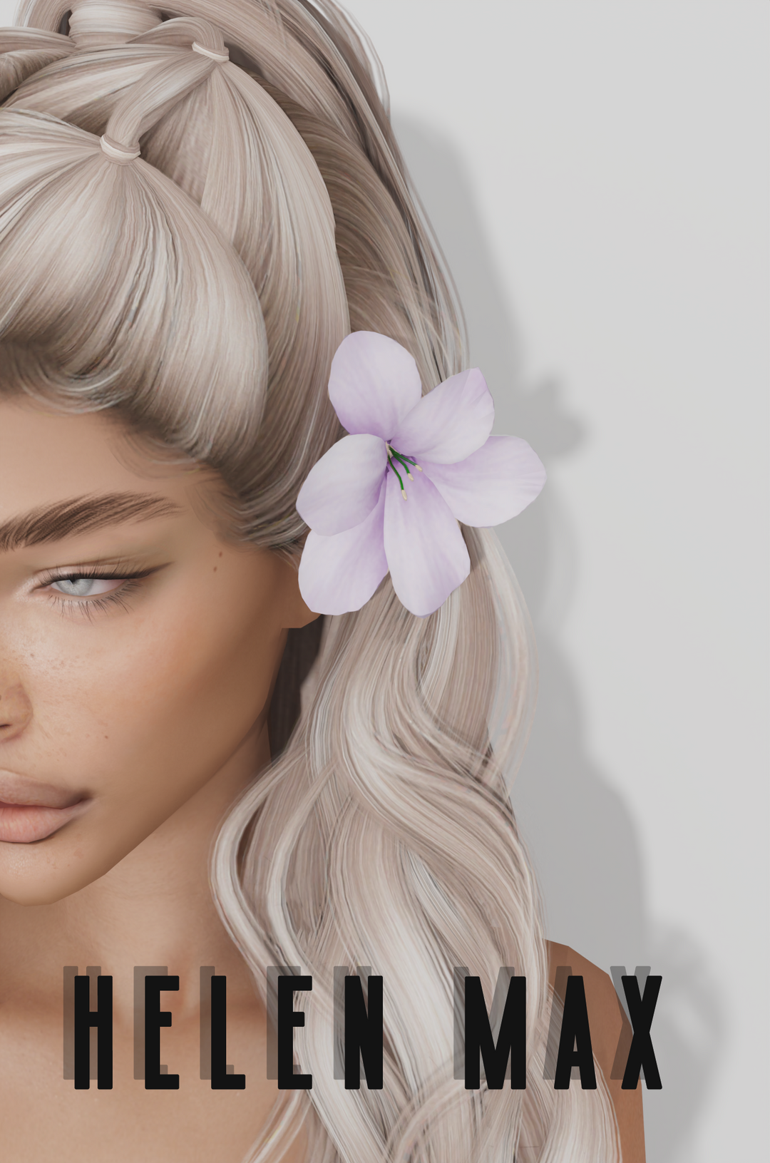 🌺𝐟𝐥𝐨𝐰𝐞𝐫 𝐢𝐧 𝐭𝐡𝐞 𝐡𝐚𝐢𝐫 для Симс 4. Скачать мод
