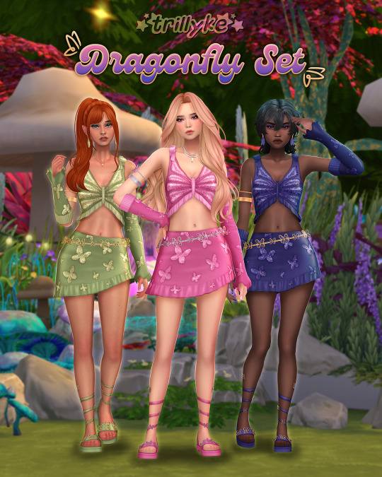 🦋Dragonfly Set🦋 для Симс 4. Скачать мод