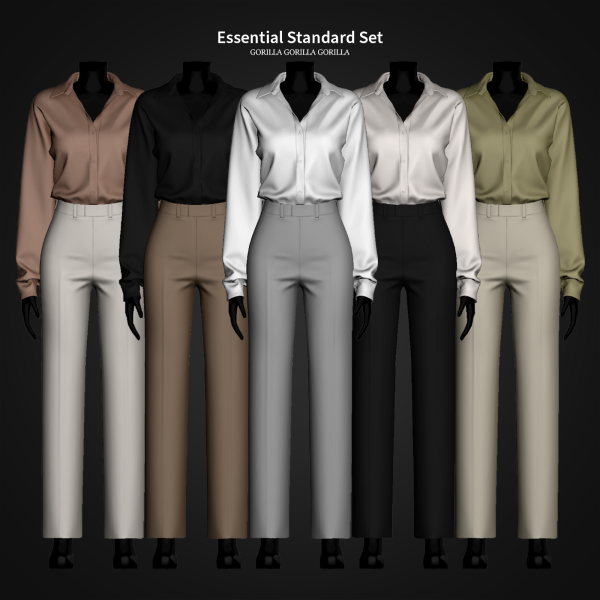 Essential Standard Set by gorillax3 для Симс 4. Скачать мод