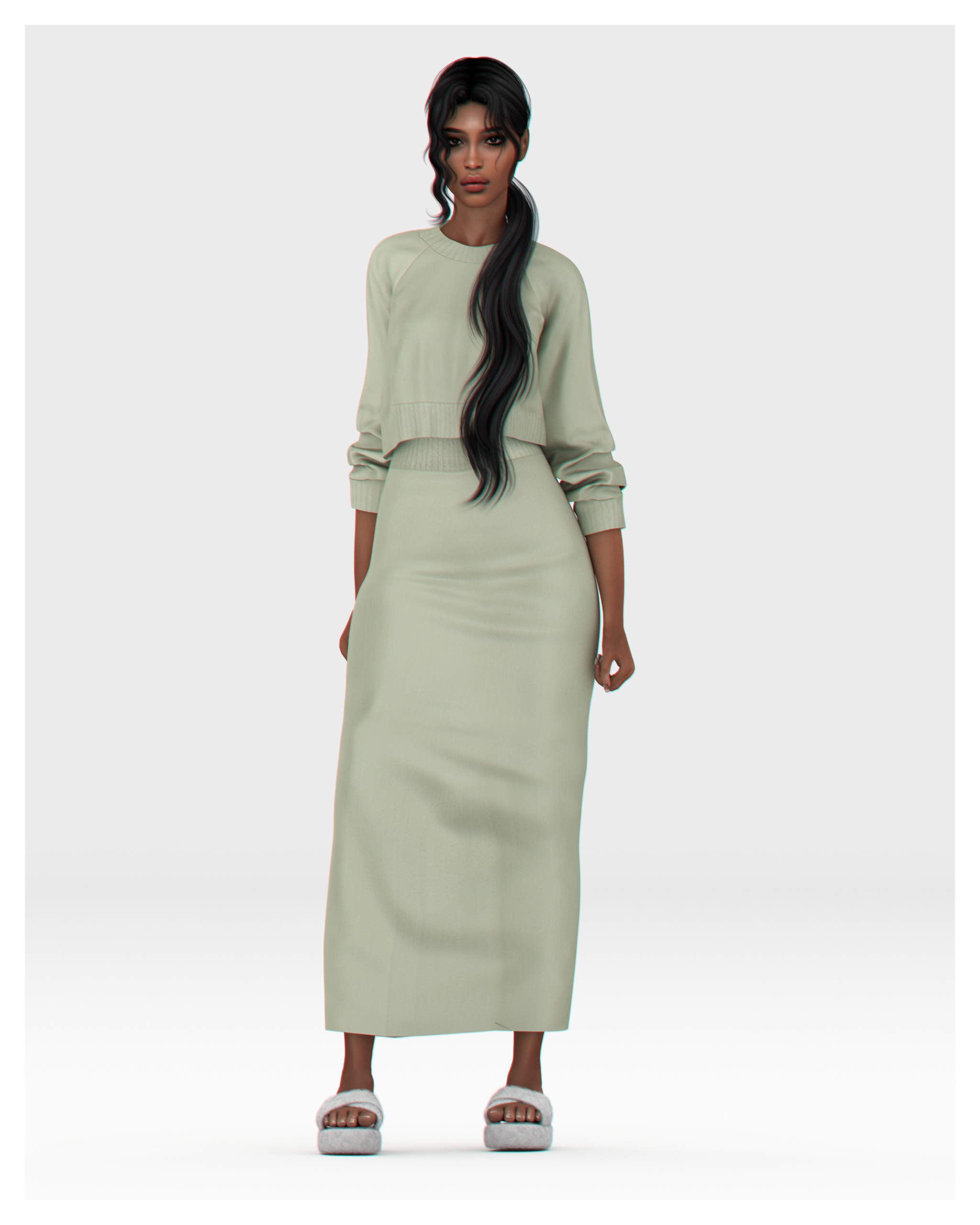 🍃 Evie Loungewear Set 🍃 для Симс 4. Скачать мод