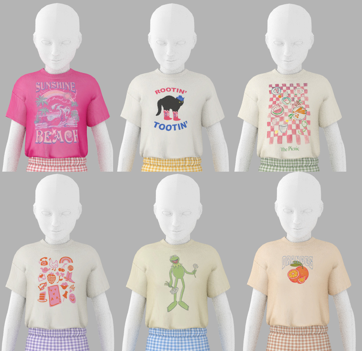 🍊Футболка - Tucked Tee for Child для Симс 4. Скачать мод