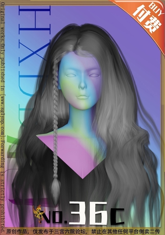 HXDD HLW Hair 36b + hat (鼻环左)_Fixed для Симс 4. Скачать мод
