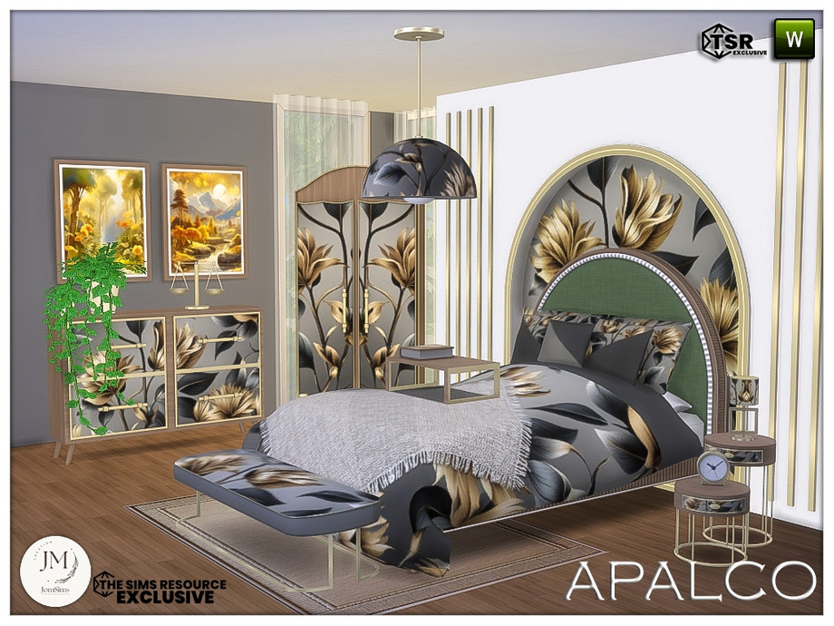 jomsims - Apalco bedroom1 для Симс 4. Скачать мод