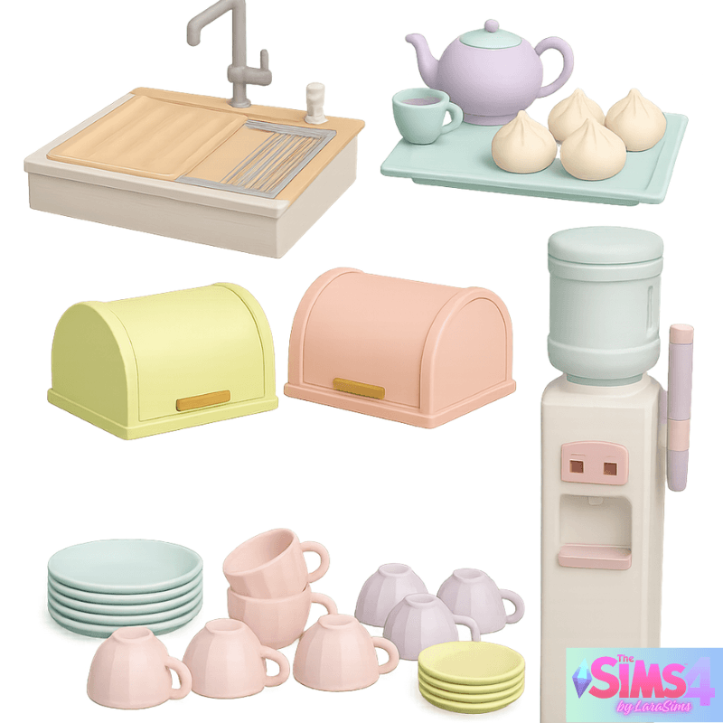 KITCHEN SET / SET COCINA для Симс 4. Скачать мод