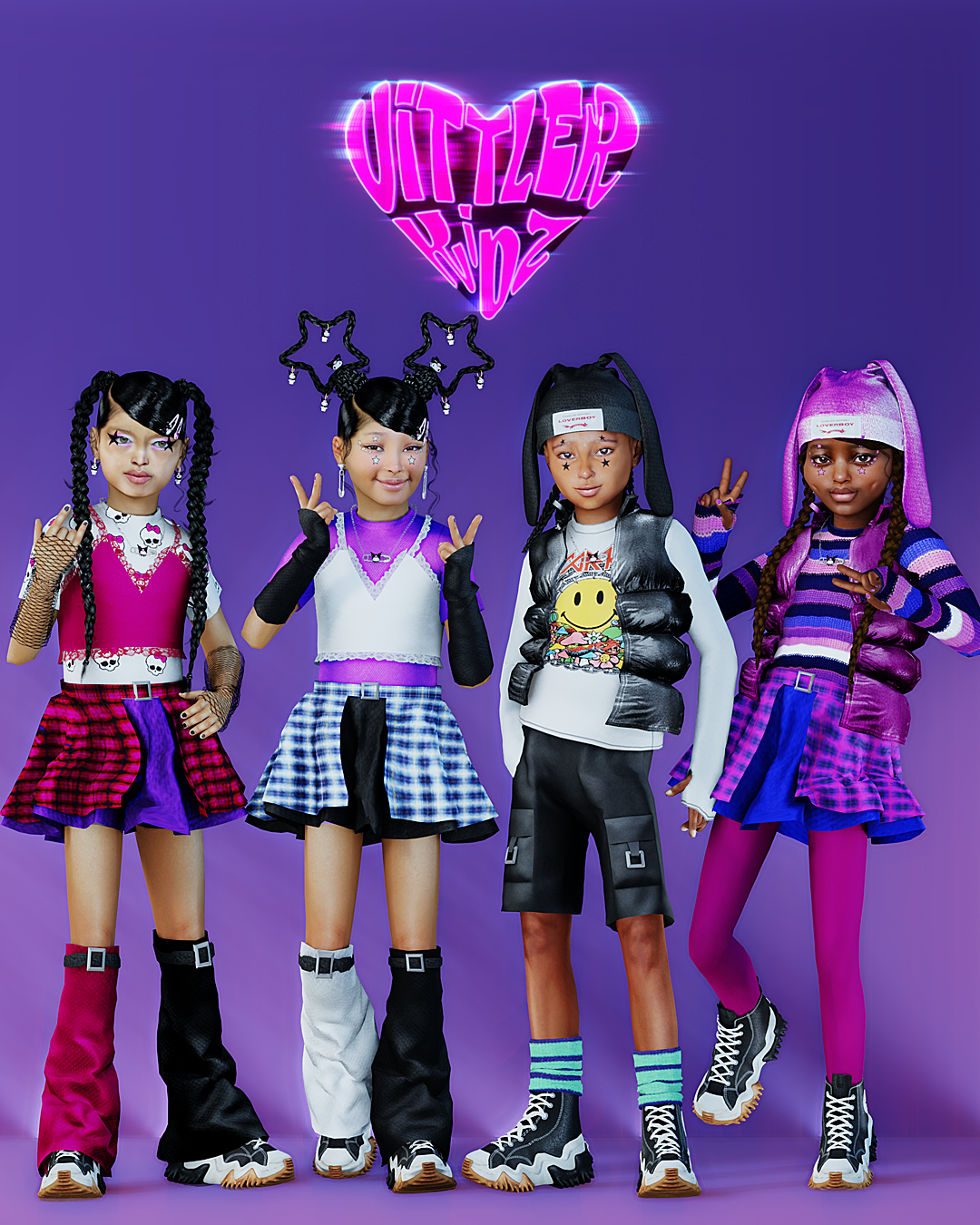 Коллекция детской одежды - Rock It Kidz Collection для Симс 4. Скачать мод