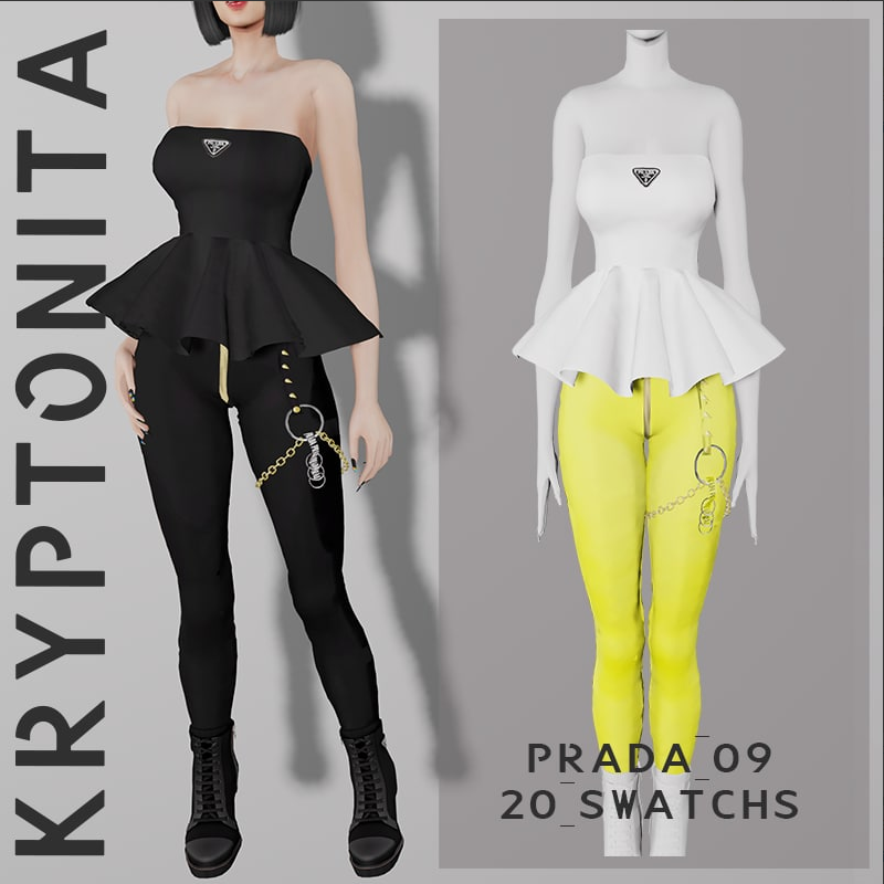 Kryptonita - Collection Prada - 09 для Симс 4. Скачать мод