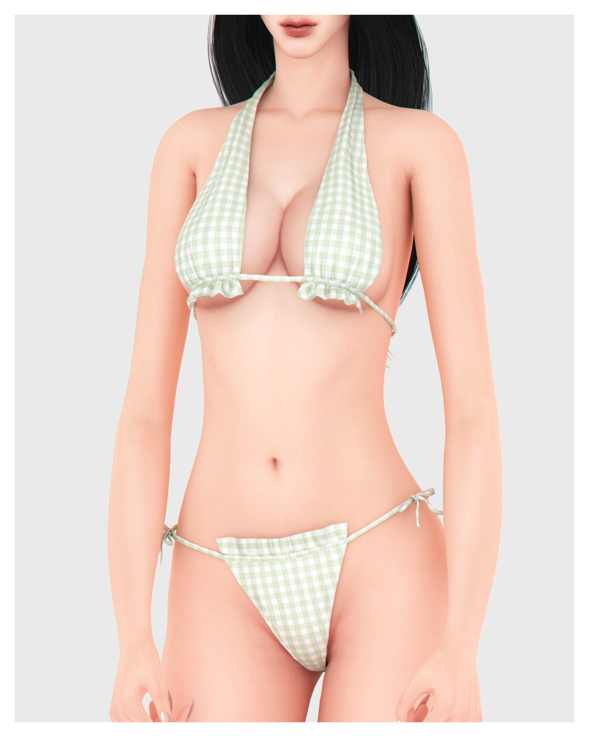 🏝️Купальник - Amora Bikini для Симс 4. Скачать мод