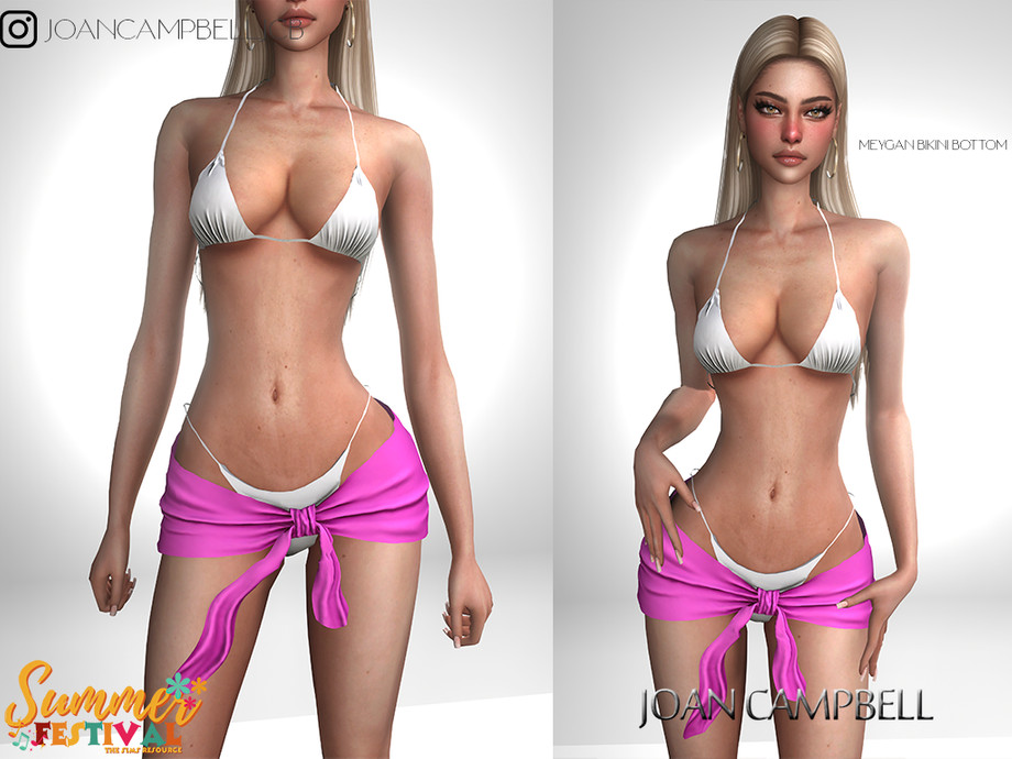 Купальник раздельный - Meygan Bikini  для Симс 4. Скачать мод