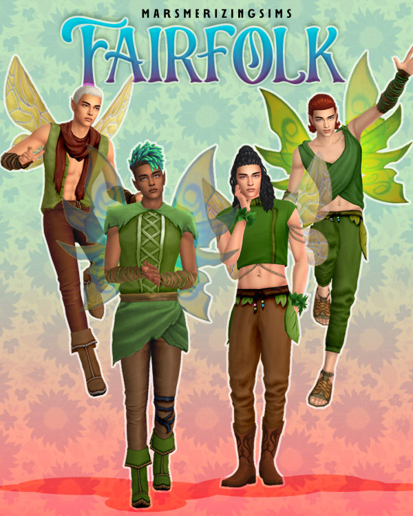 MarsmerizingSims - Fairfolk для Симс 4. Скачать мод