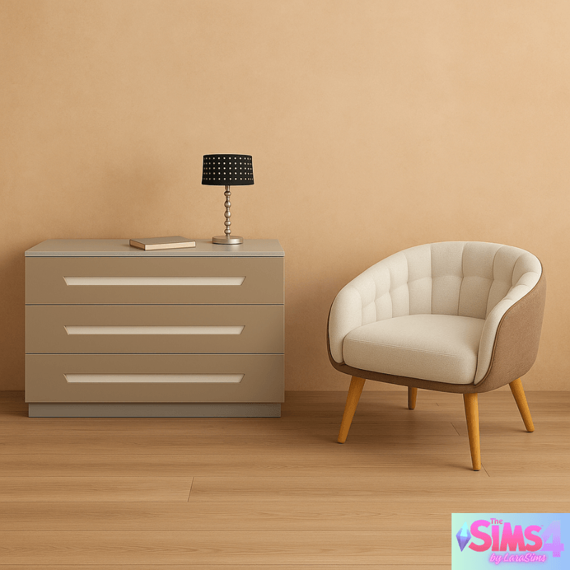 MODERN CORNER WITH WARM TOUCHES для Симс 4. Скачать мод