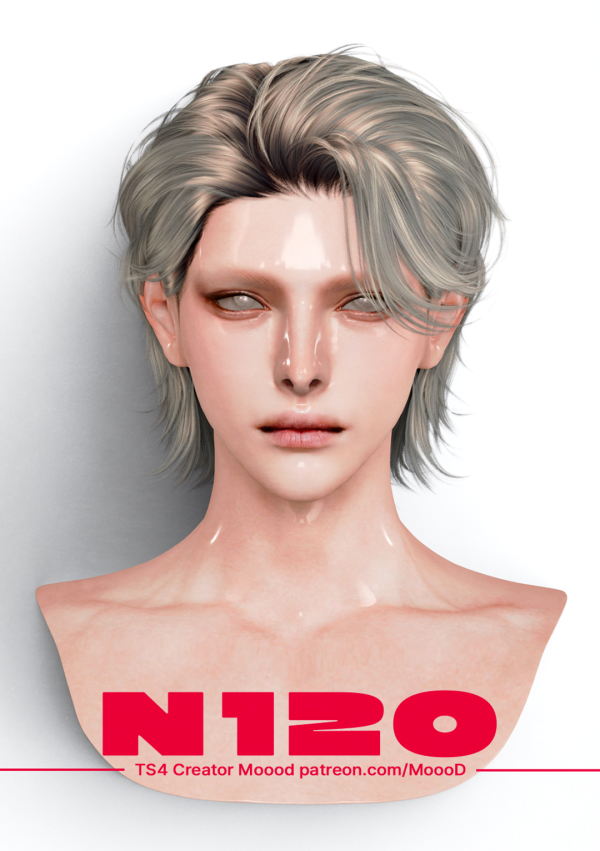 MoooD Hair N120 для Симс 4. Скачать мод