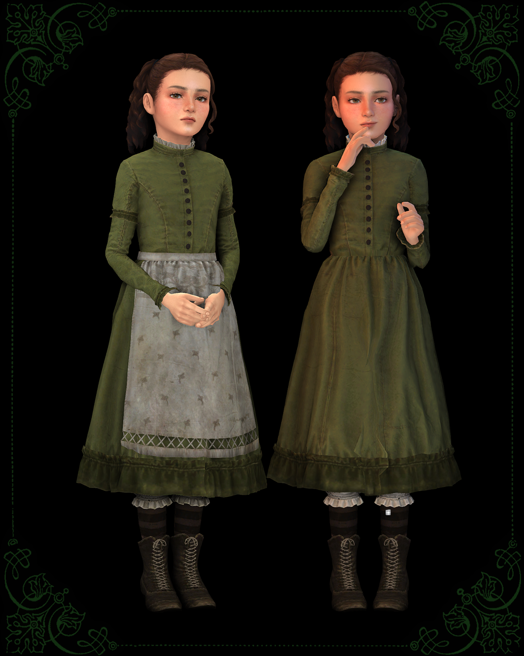 [Moriel] Clara dress child для Симс 4. Скачать мод