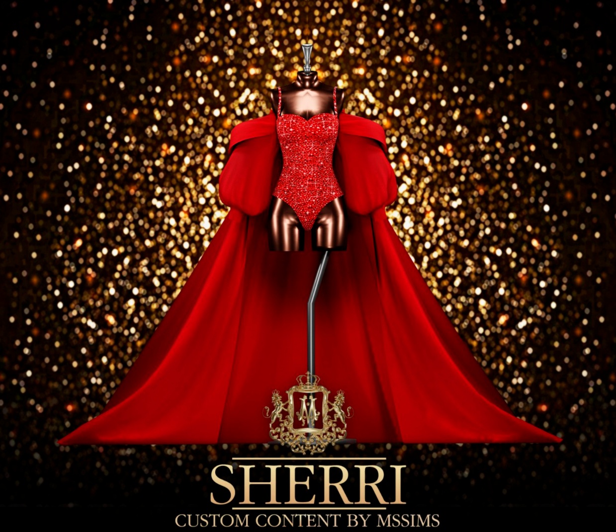 MSSIMS - Sherri Gown для Симс 4. Скачать мод