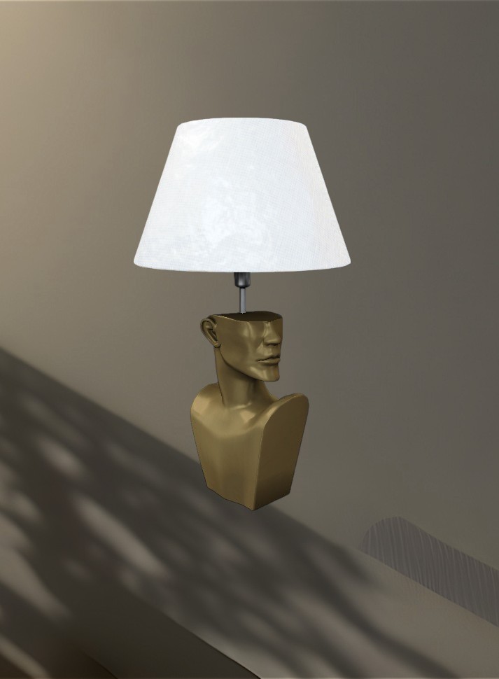Настольная бюст лампа - Novelty Bust Lamp для Симс 4. Скачать мод