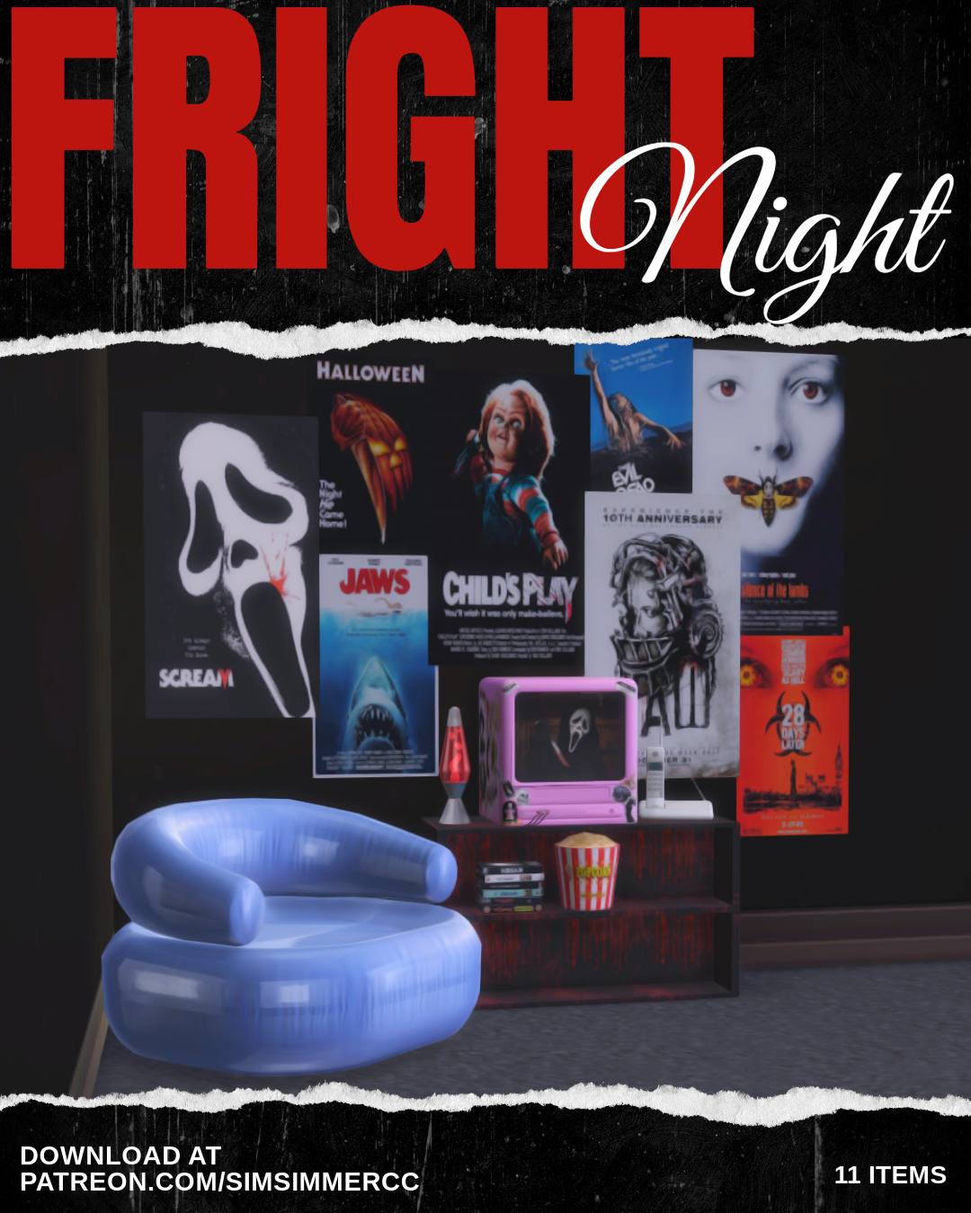 👻Ночь ужасов - FRIGHT NIGHT для Симс 4. Скачать мод