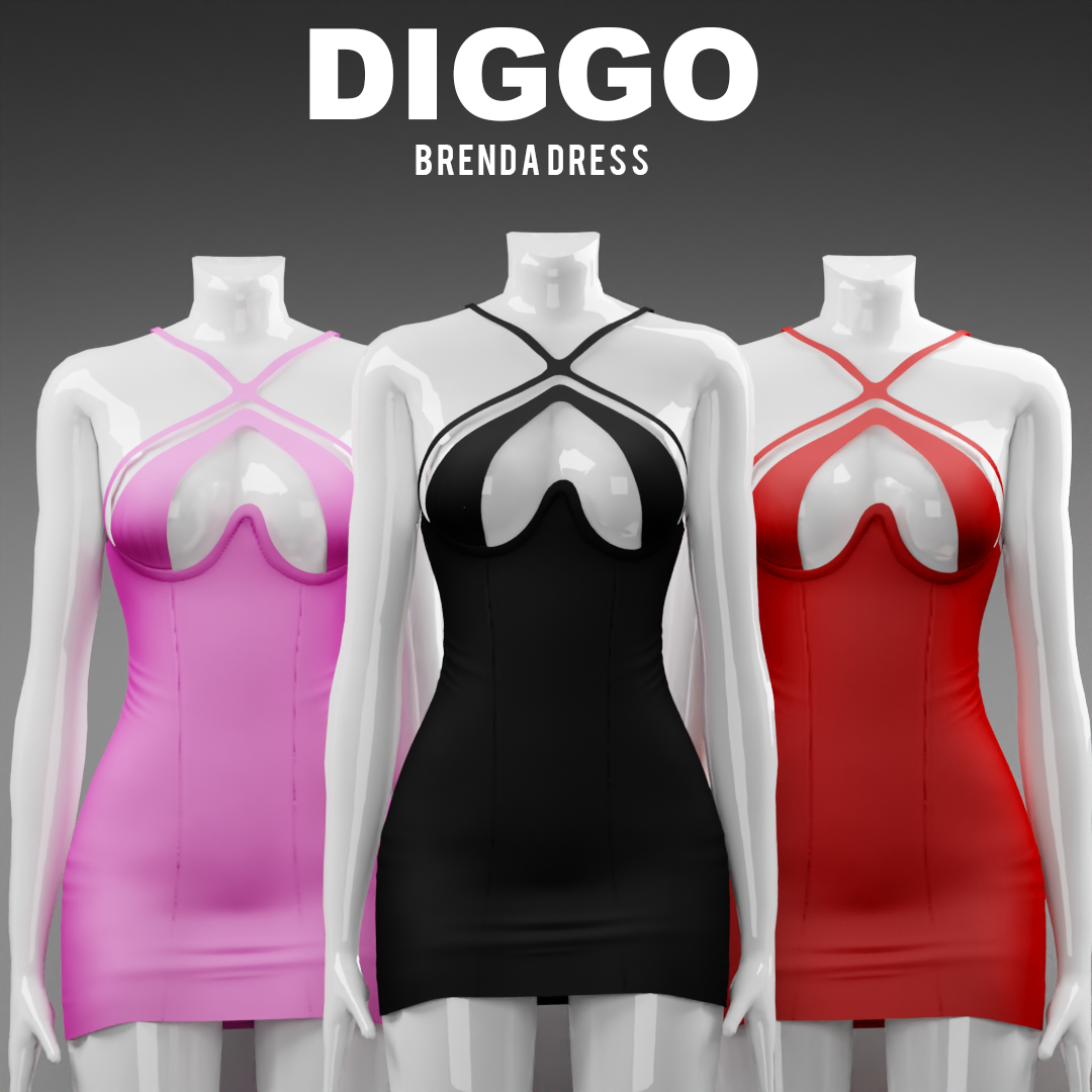 Платье - Brenda dress для Симс 4. Скачать мод