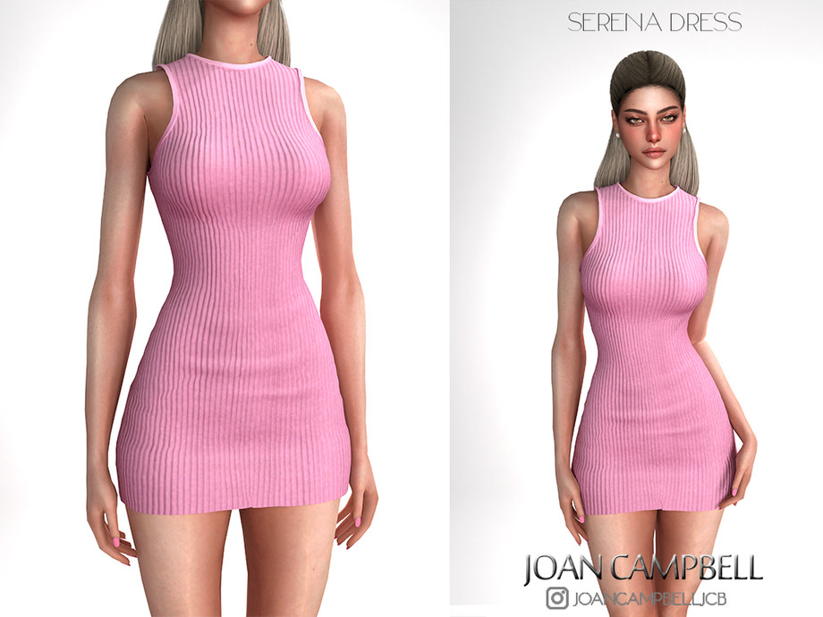 🩷Платье - SERENA DRESS🩷 для Симс 4. Скачать мод