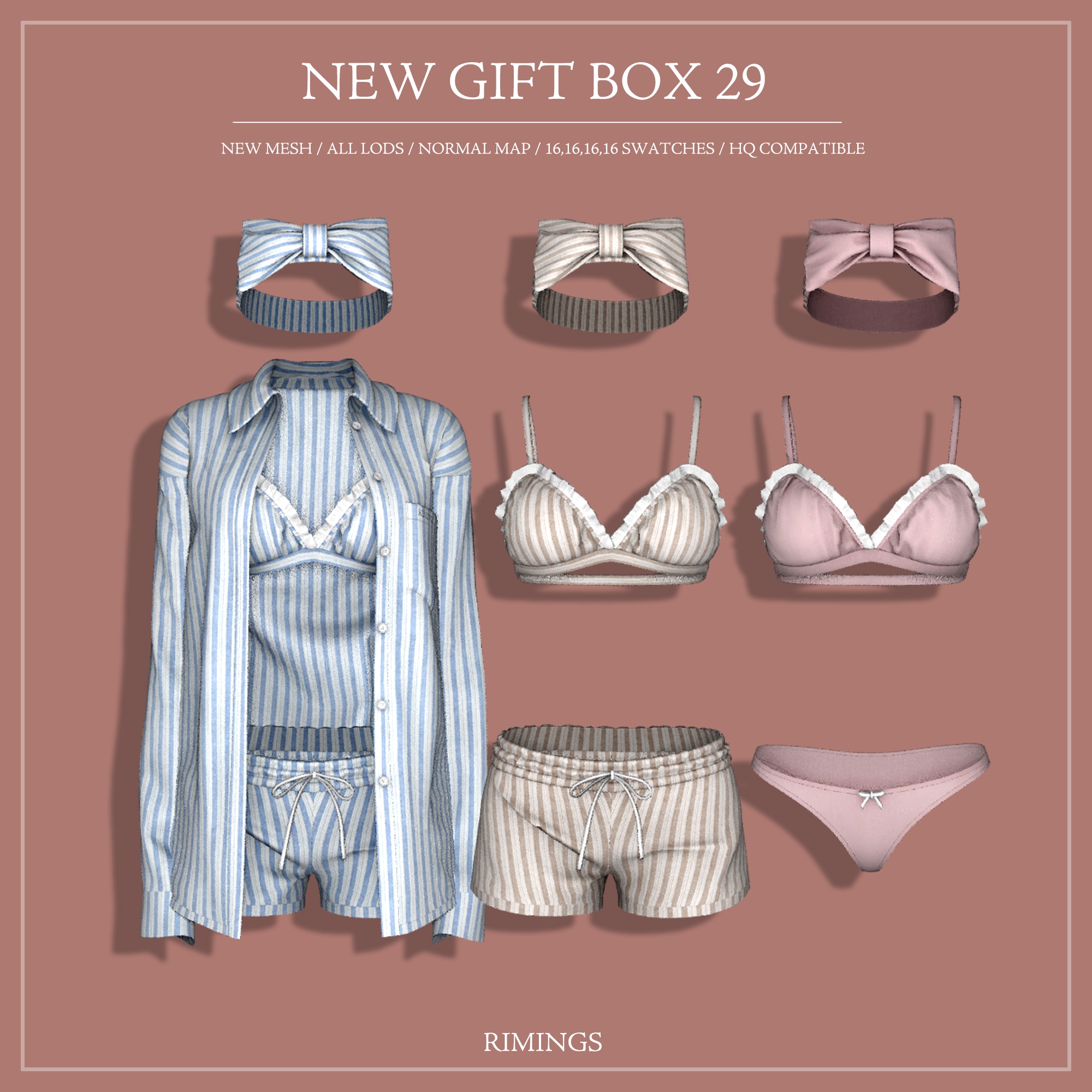 [RIMINGS] NEW GIFT BOX 29 для Симс 4. Скачать мод