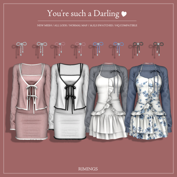 [RIMINGS] You're such a Darling для Симс 4. Скачать мод