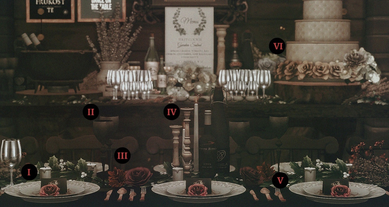 Rustic Dining CCs Set  для Симс 4. Скачать мод