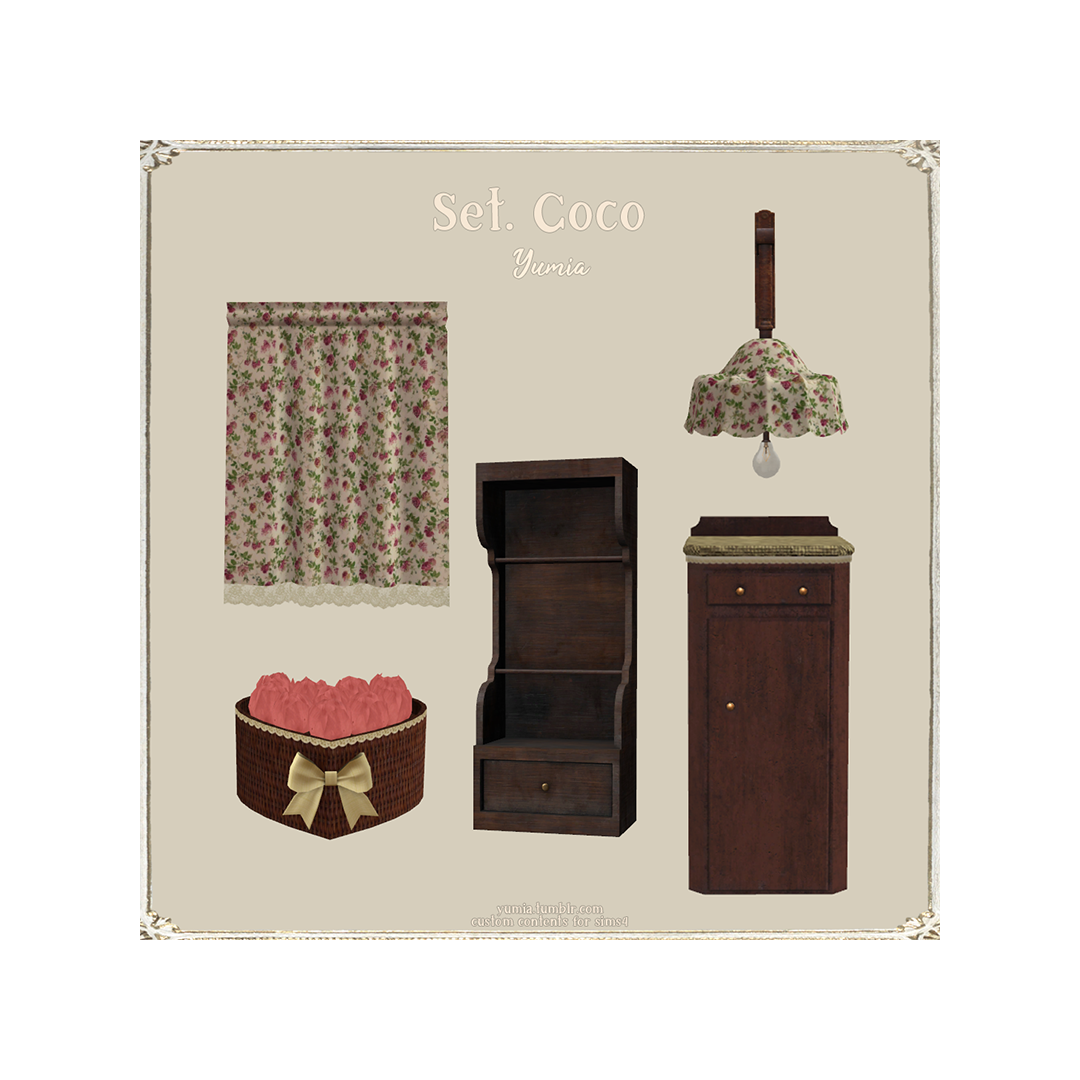 Set Coco yumia для Симс 4. Скачать мод