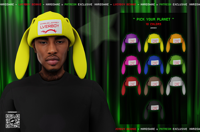 Шапка - LVERBOY Beanie для Симс 4. Скачать мод