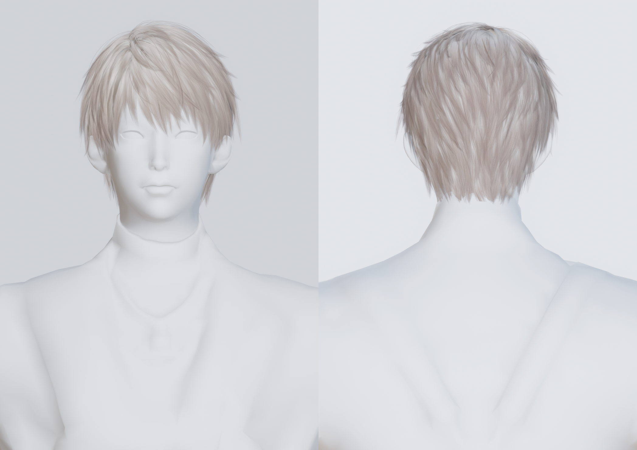 [shi] Xavier hair для Симс 4. Скачать мод