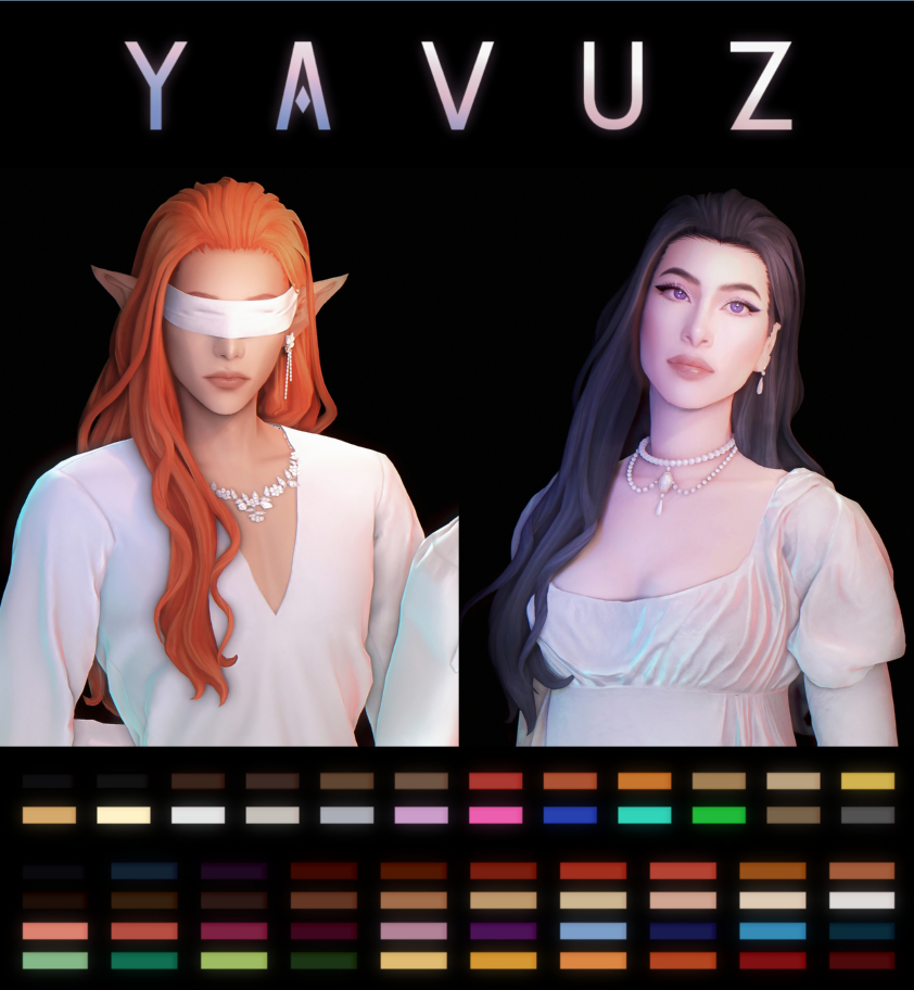 SIMANDY Yavuz Hair  для Симс 4. Скачать мод
