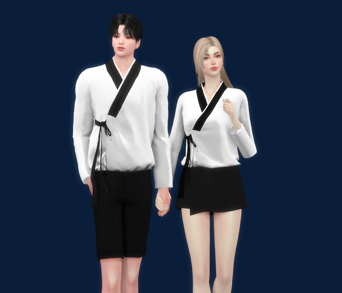 [simna] Raon Shirt - F для Симс 4. Скачать мод