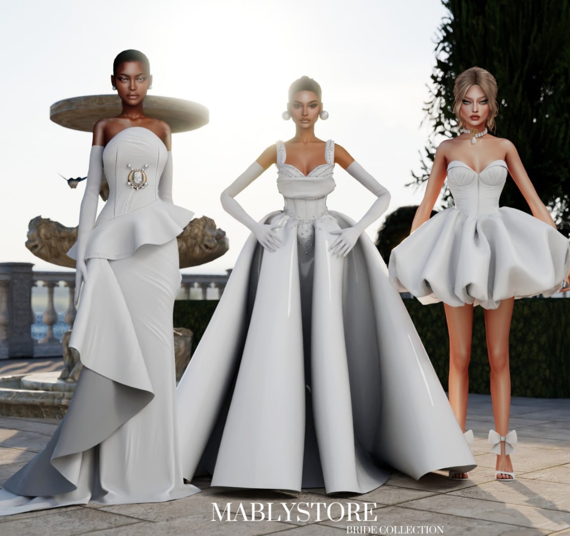 🕊️Свадебные платья - Bride Collection для Симс 4. Скачать мод