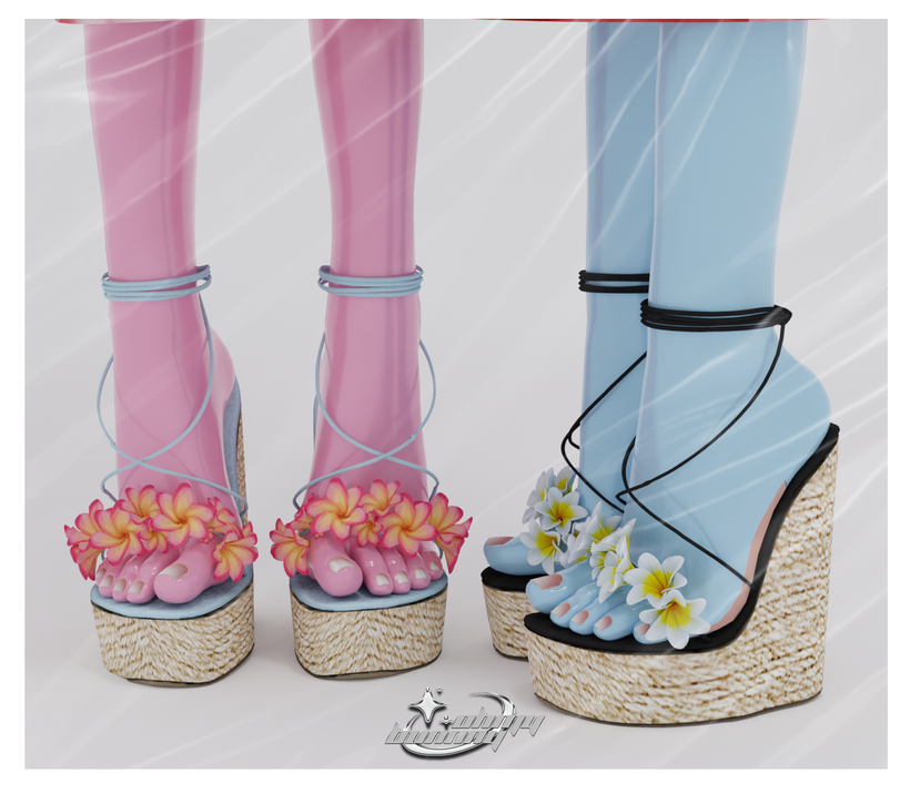 🌺Tropical Hight Heels🌺 для Симс 4. Скачать мод