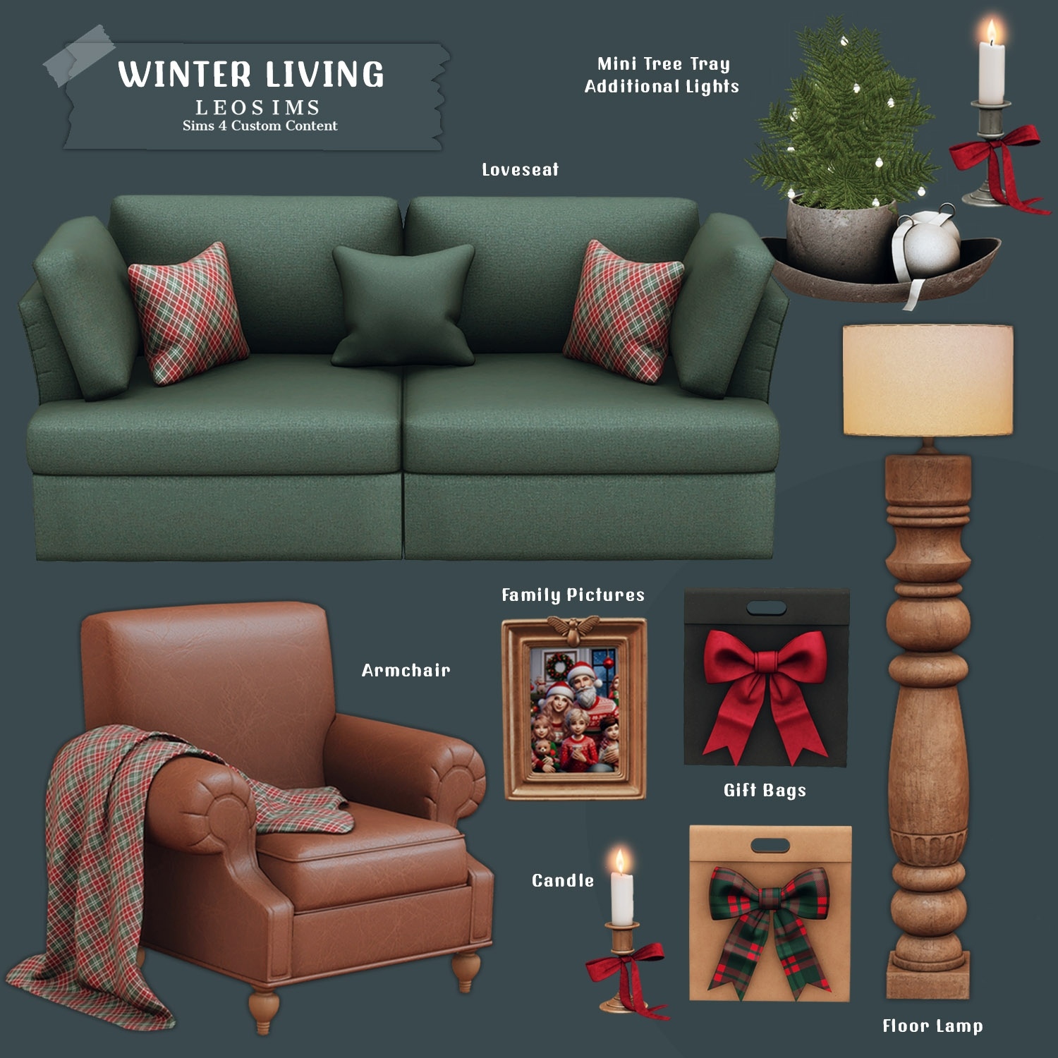 Winter Living для Симс 4. Скачать мод