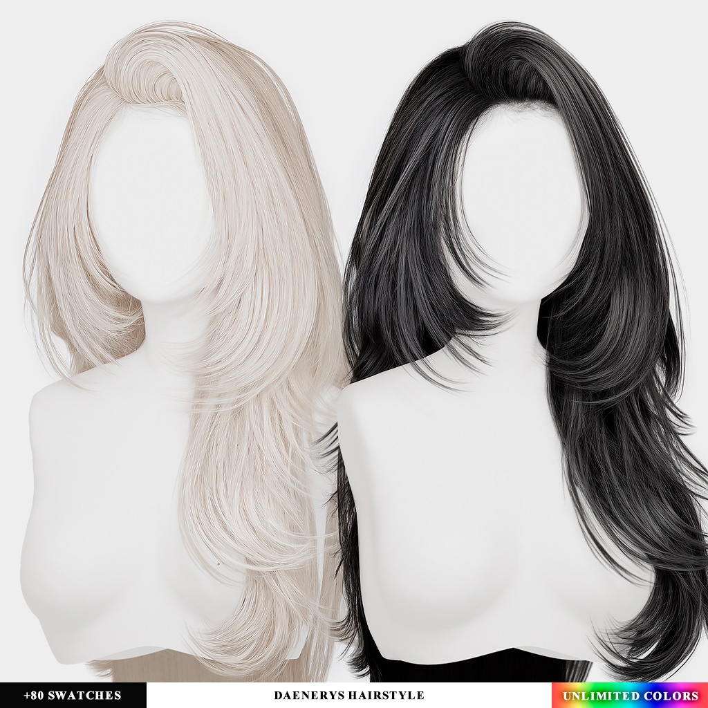 Женская прическа - Daenerys Hairstyle для Симс 4. Скачать мод
