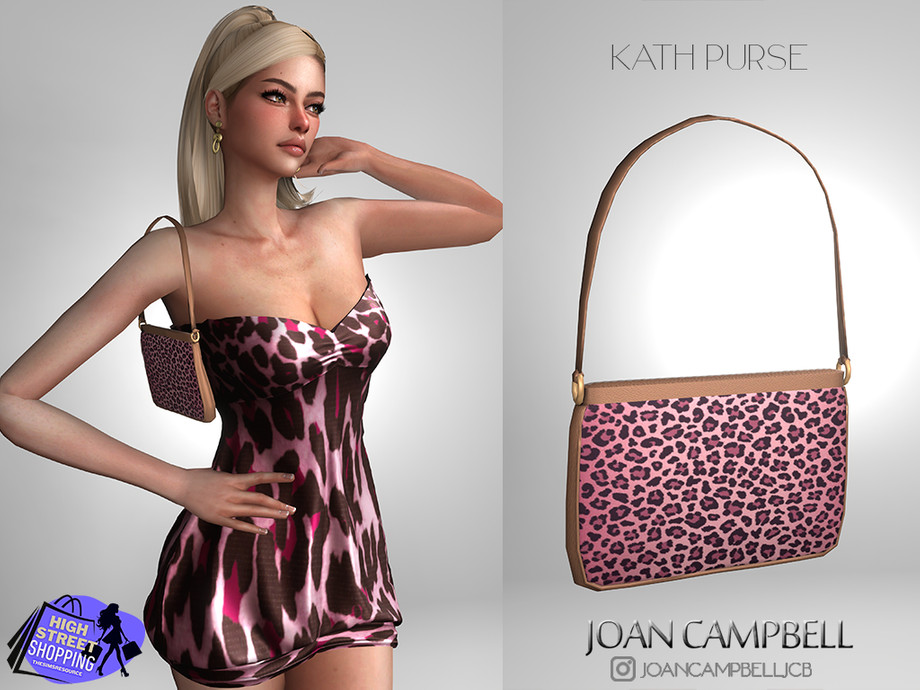 Женская сумка на плечо - KATH PURSE  для Симс 4. Скачать мод